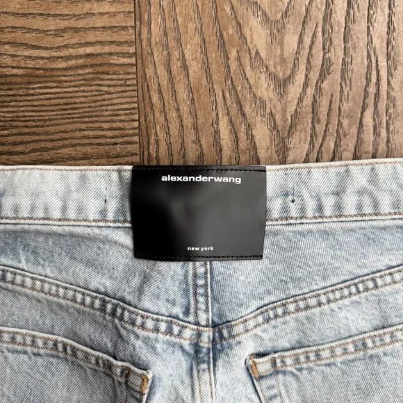 Denim Blue Jean Shorts Wide Leg Baggy size 24 - Picture 3 of 8